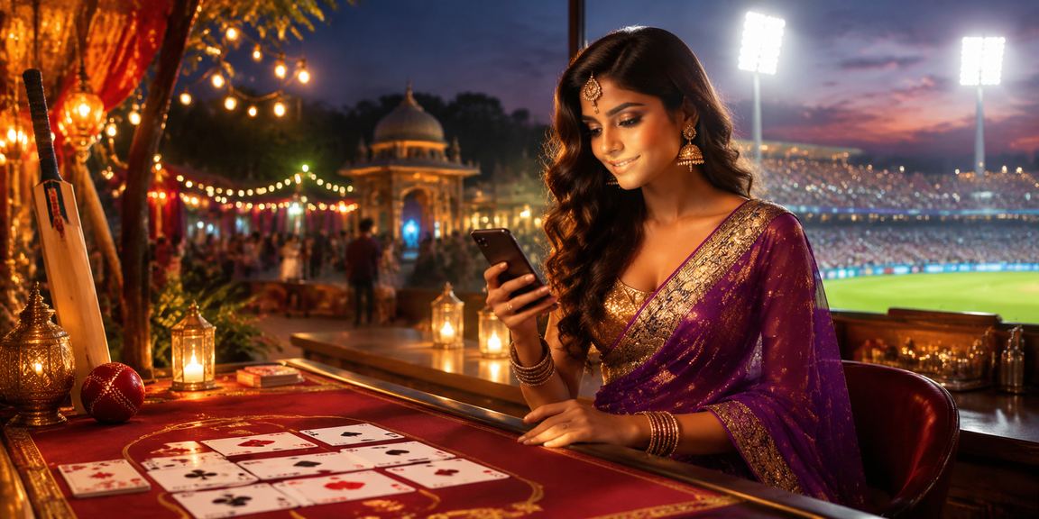 Red and gold cricket betting theme for 400097 night promotions